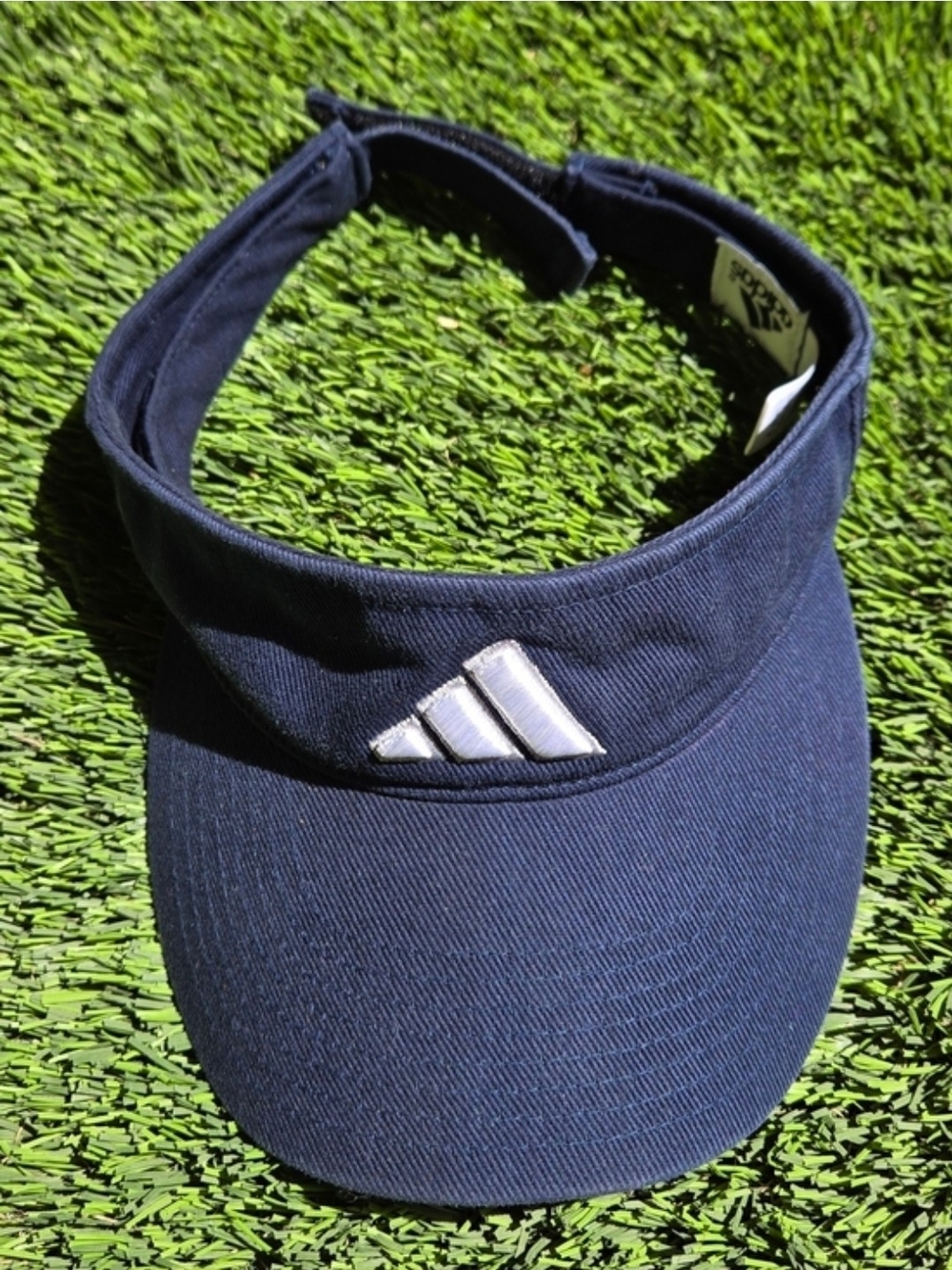 Adidas Navy Visor with White Logo